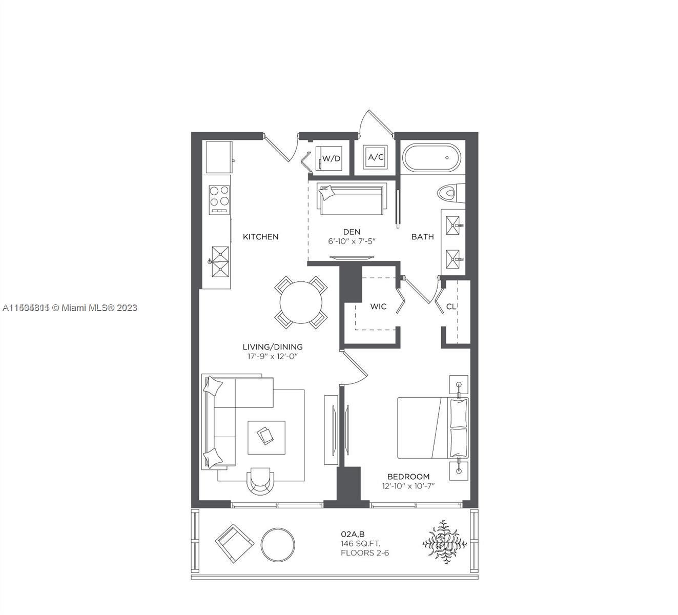 121 NE 34th St L402, Miami, Florida 33137, 1 Bedroom Bedrooms, ,1 BathroomBathrooms,Residentiallease,For Rent,121 NE 34th St L402,A11504811