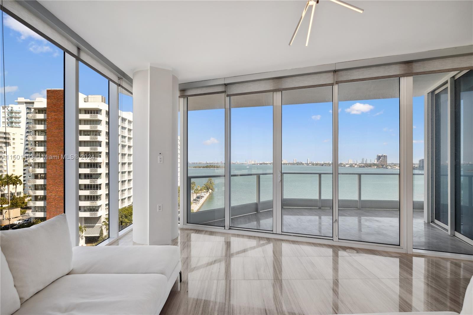 Experience opulent living at the prestigious Paramount Bay, widely recognized as Edgewater's pinnacle of luxury and prime location. This striking two-bedroom, two-and-a-half-bathroom condominium boasts floor-to-ceiling windows that offer unmatched vistas of Biscayne Bay, Miami Beach, and the Ocean. Notable features include an expansive balcony, an elegant primary suite with a spa-like bathroom and walk-in closet, top-of-the-line appliances, and a private elevator for exclusive access to your foyer. Paramount Bay's lavish amenities, crafted by Lenny Kravitz, encompass two pools, cabanas, a BBQ area, a pilates room, designated spaces for kids and teens, a party room, a library, and a cutting-edge 5000 sq ft spa/fitness center. Embrace the epitome of waterfront living!