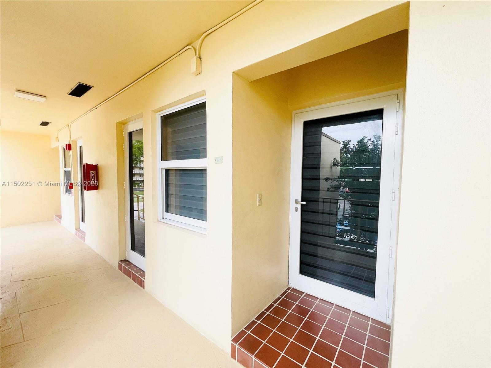 Entrance to Condo, with impact windows and doors