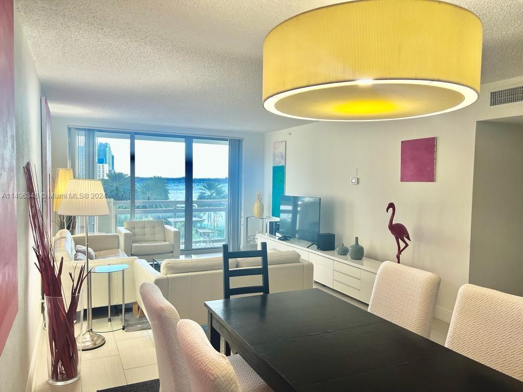 Looking out to Living Room and Bay