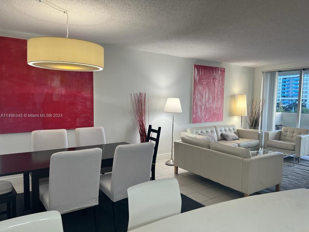 Dining area into living room