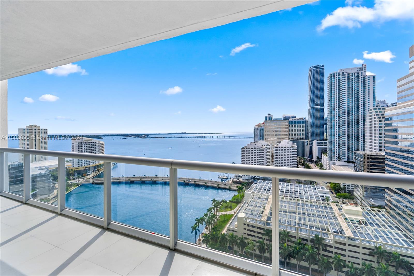 Breathtaking views BAY Views from the 23rd floor of Icon Brickell's Residential Tower II. Sought-after '03 line (2-bed + 2-Bath + Den or Home office) offers floor-to-ceiling windows, 1,518 Sq Ft living area, 1,738 Sq Ft total as per developer floor plan, assigned parking space in the car garage of the building & more. Building amenities highly popular with large spa, remodeled pool area, fitness center, social rooms, pet friendly and much more.  Realtors, please see showing instructions in broker remarks...  Easy access to major highways and public transportation.  Live in the heart of Brickell!