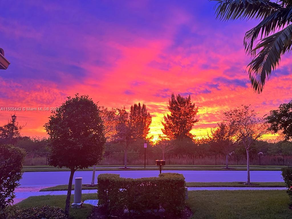 sunset view of front street