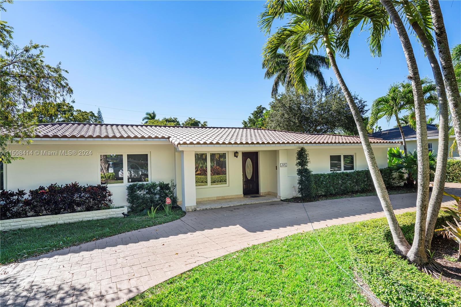 Step into sophistication with this Coral Gables Riviera home, a 2,253 sq. ft. haven featuring 4 beds and 3 baths which sits on a 10,500 SF lot! Timeless travertine marble floors lead to a modern kitchen with quartz countertops, stainless steel appliances, and two breakfast counters. The grandeur of the great room, crowned by vaulted ceilings, opens to a view of the renovated salted pool. Hurricane impact windows ensure security and energy efficiency.Beyond the luxury, enjoy the convenience of a prime location, walking distance from the University of Miami.This residence transcends living; it's a statement of lifestyle. Seize the opportunity to make it your own. Seller's preferred title company: Florida National Title Services.Experience the embodiment of Coral Gables luxury living today!