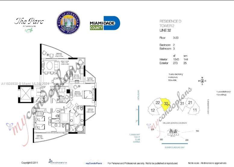 19400 Turnberry Way 932, Aventura, Florida 33180, 2 Bedrooms Bedrooms, ,3 BathroomsBathrooms,Residentiallease,For Rent,19400 Turnberry Way 932,A11508938