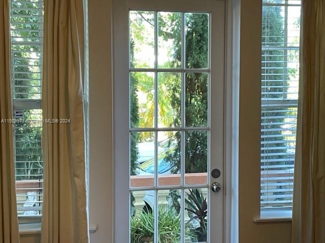 Garden View from French Doors