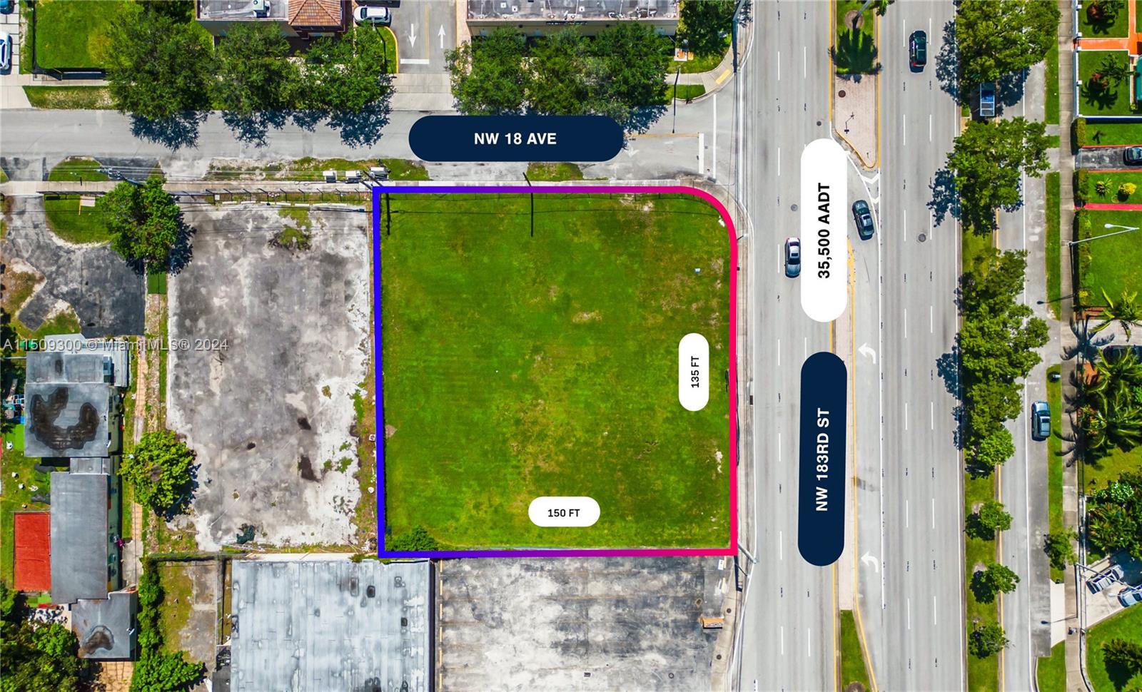 1798 NW 183rd St, Miami Gardens, Florida 33056, ,Land,For Sale,1798 NW 183rd St,A11509300