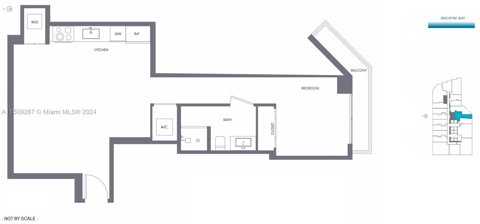 398 NE 5th St 2815, Miami, Florida 33132, 1 Bedroom Bedrooms, ,1 BathroomBathrooms,Residential,For Sale,398 NE 5th St 2815,A11509267