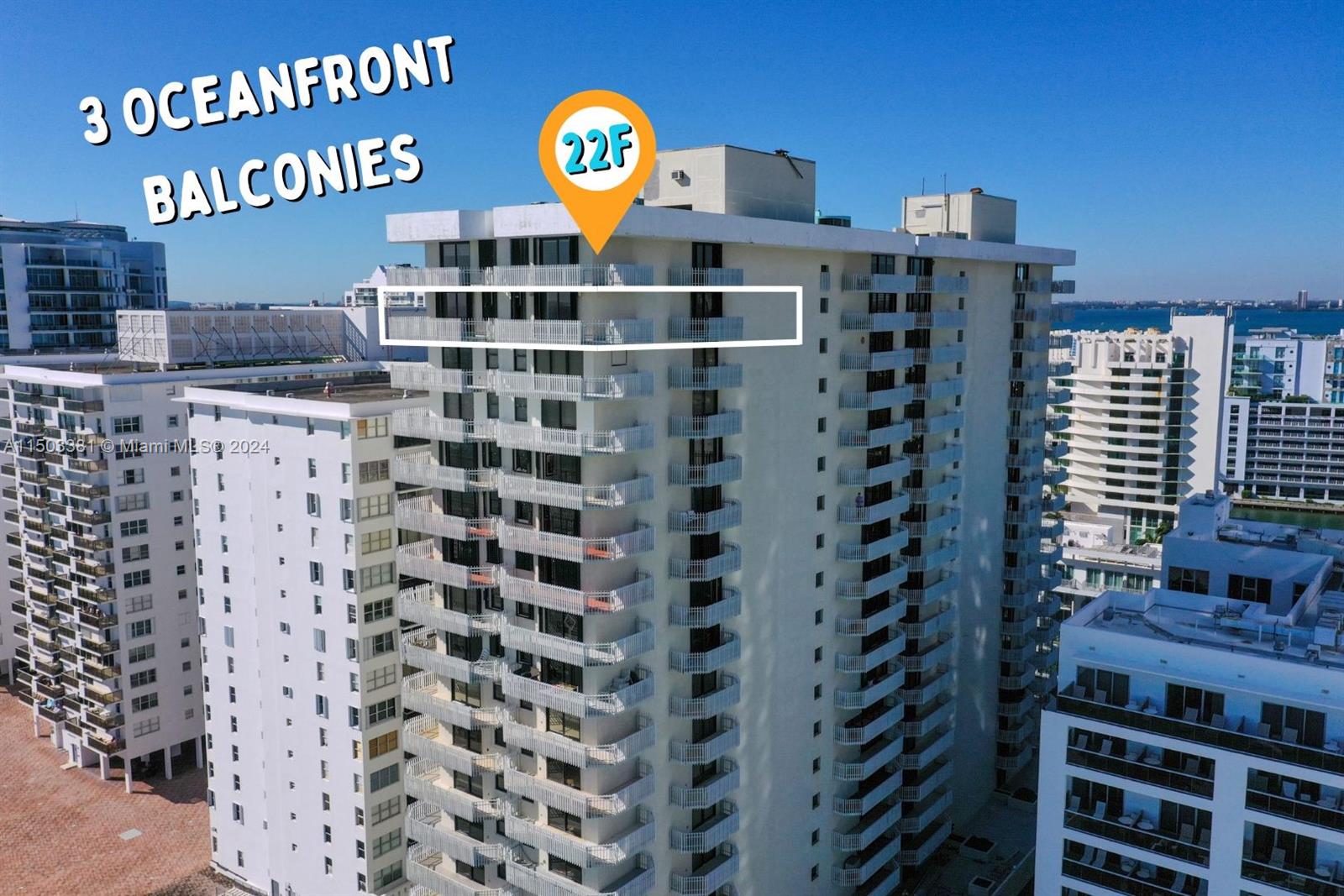 6061 Collins Ave 22F, Miami Beach, Florida 33140, 2 Bedrooms Bedrooms, ,2 BathroomsBathrooms,Residential,For Sale,6061 Collins Ave 22F,A11503381