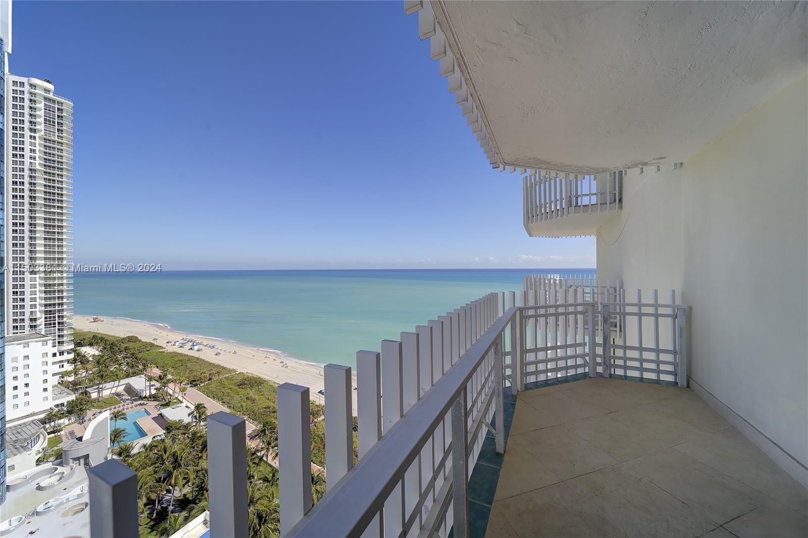 North Balcony, from Dining Area.  1 of 3 Balconies