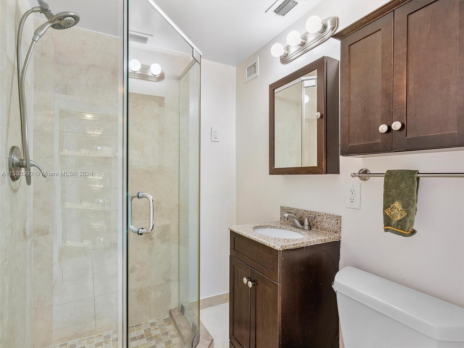 Powder room with shower