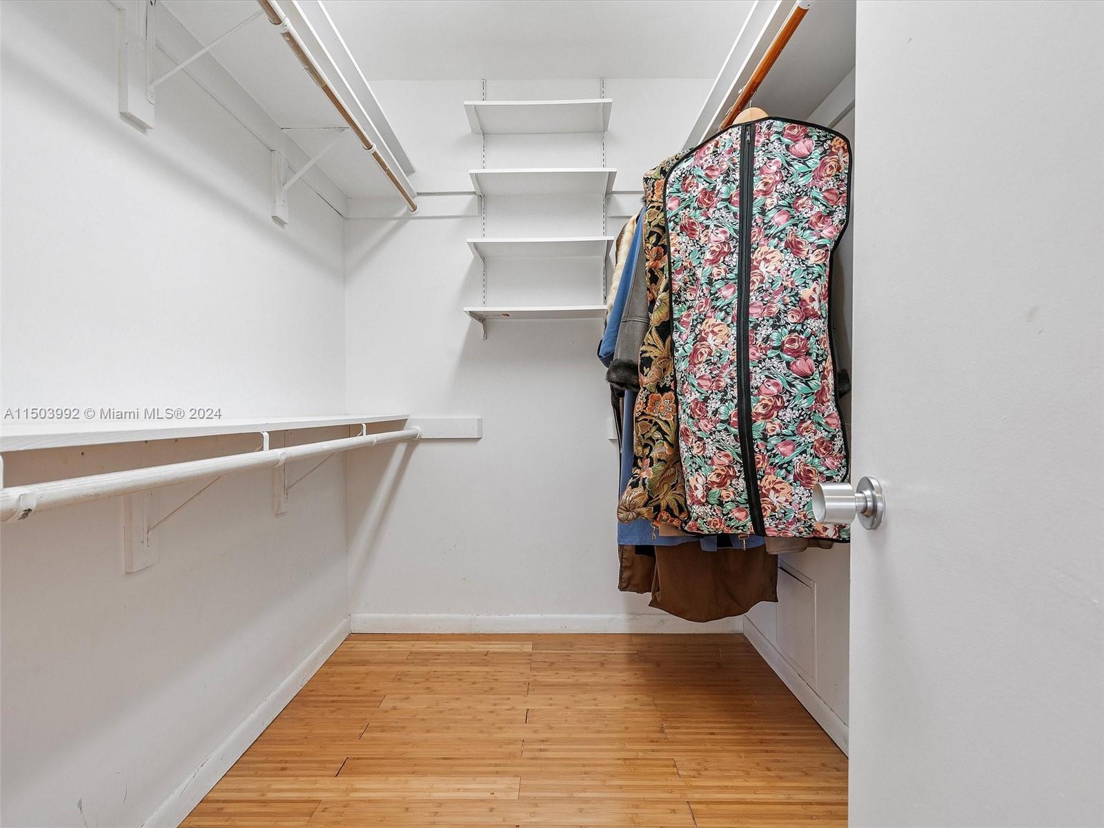 Main Suite walk in closet