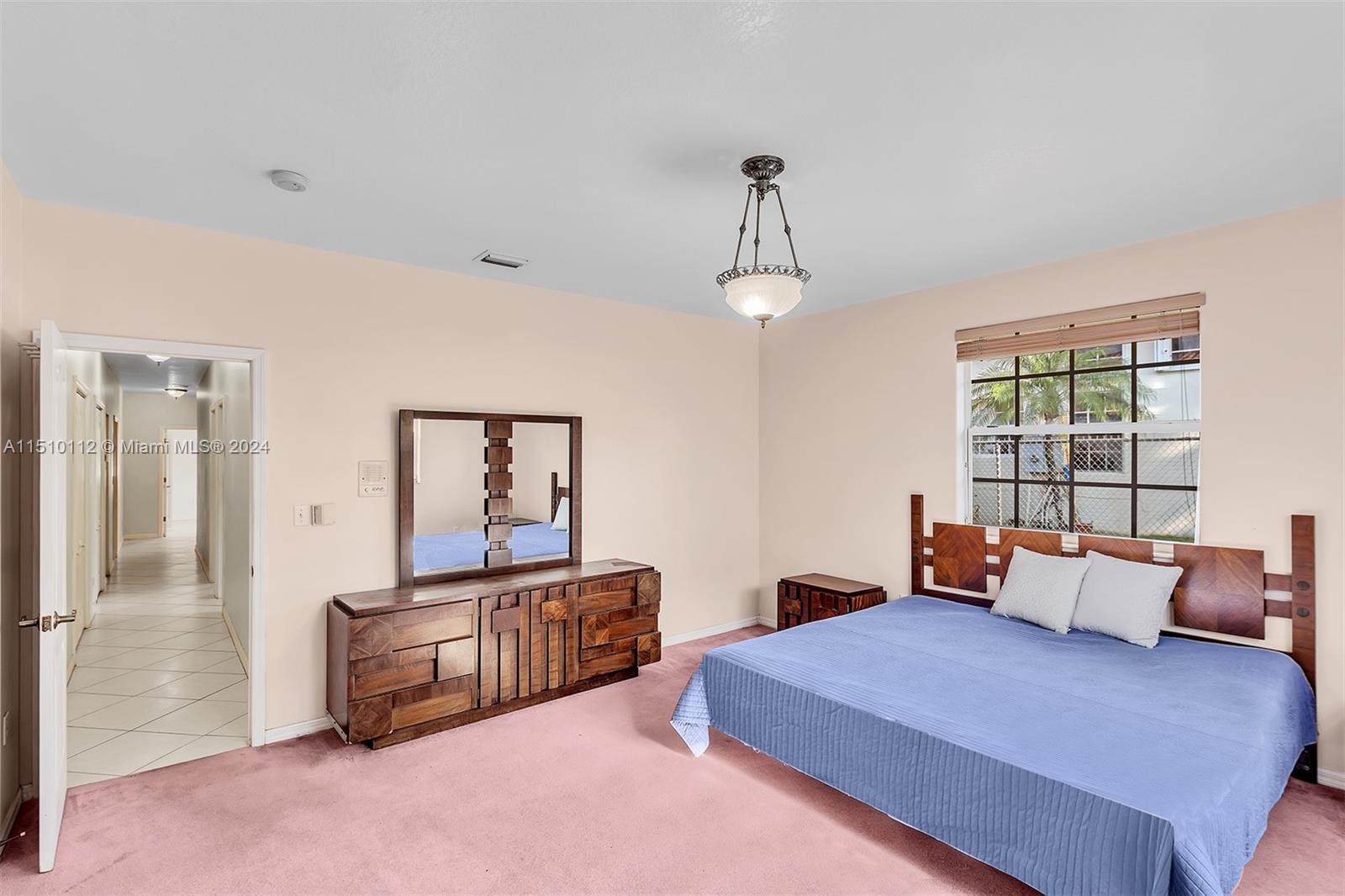 Large Master Bedroom, features large walking closet.