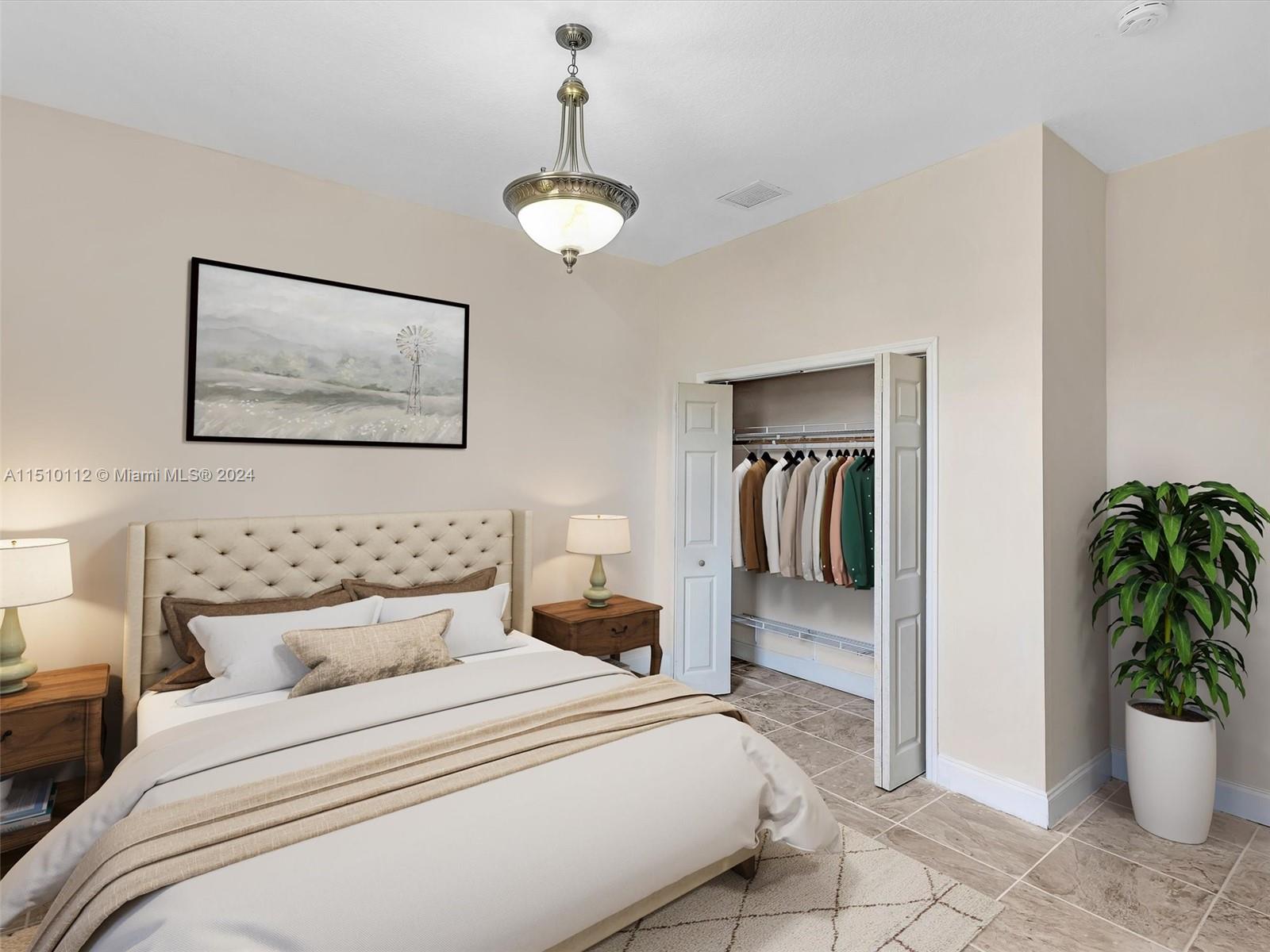 Garage converted to an In-law quarters. Virtually staged.