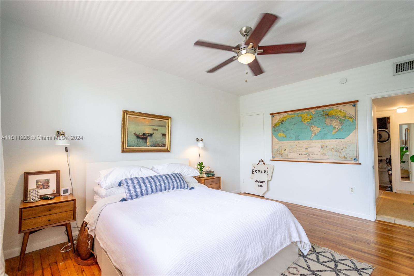 Picture took when unit was bought. Tenant's furniture today is different.