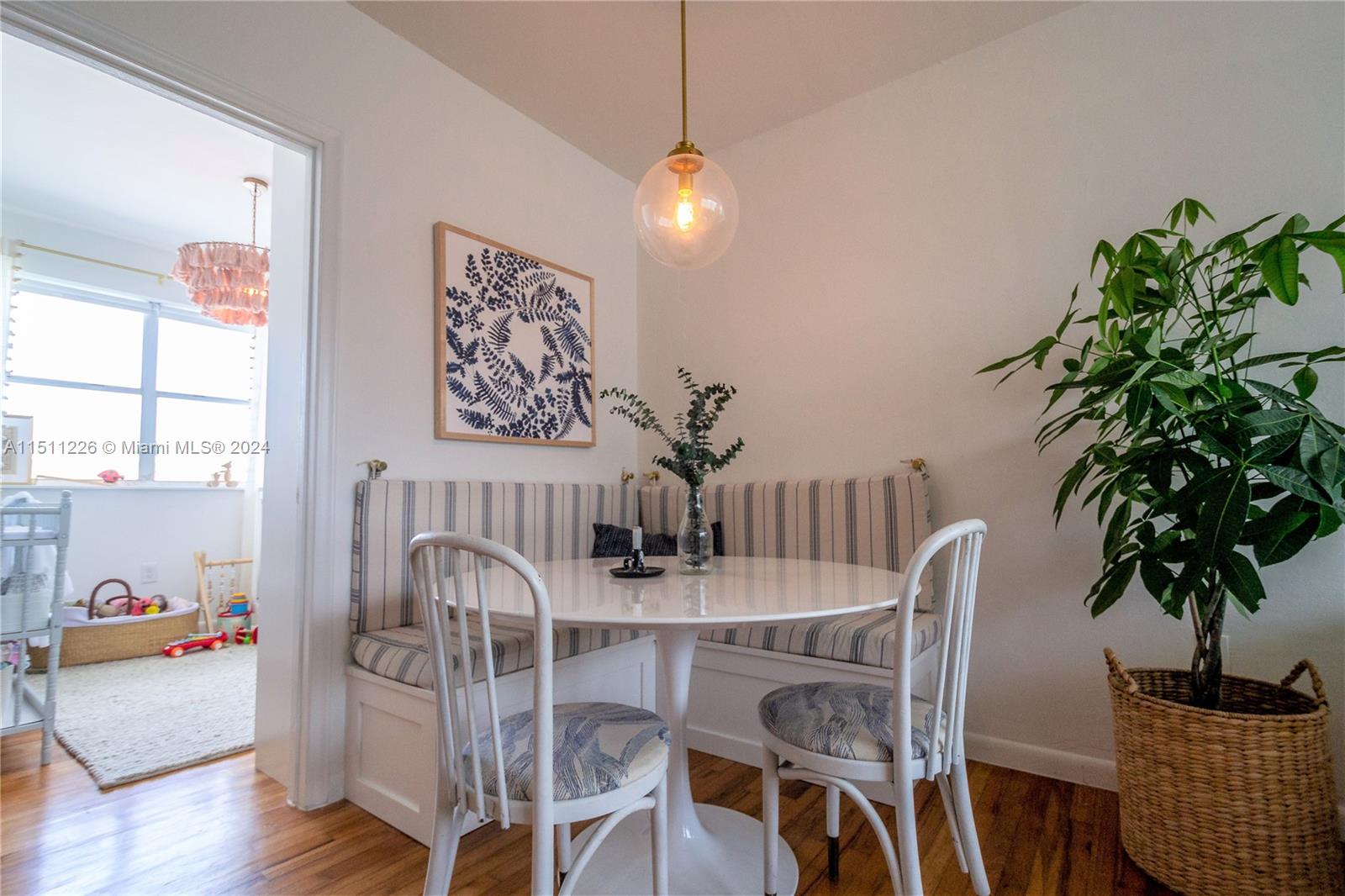 Picture took when unit was bought. Tenant's furniture today is different.