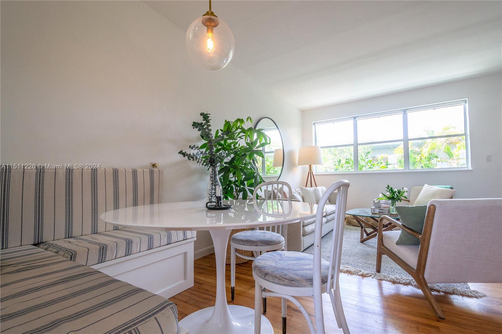 Picture took when unit was bought. Tenant's furniture today is different.