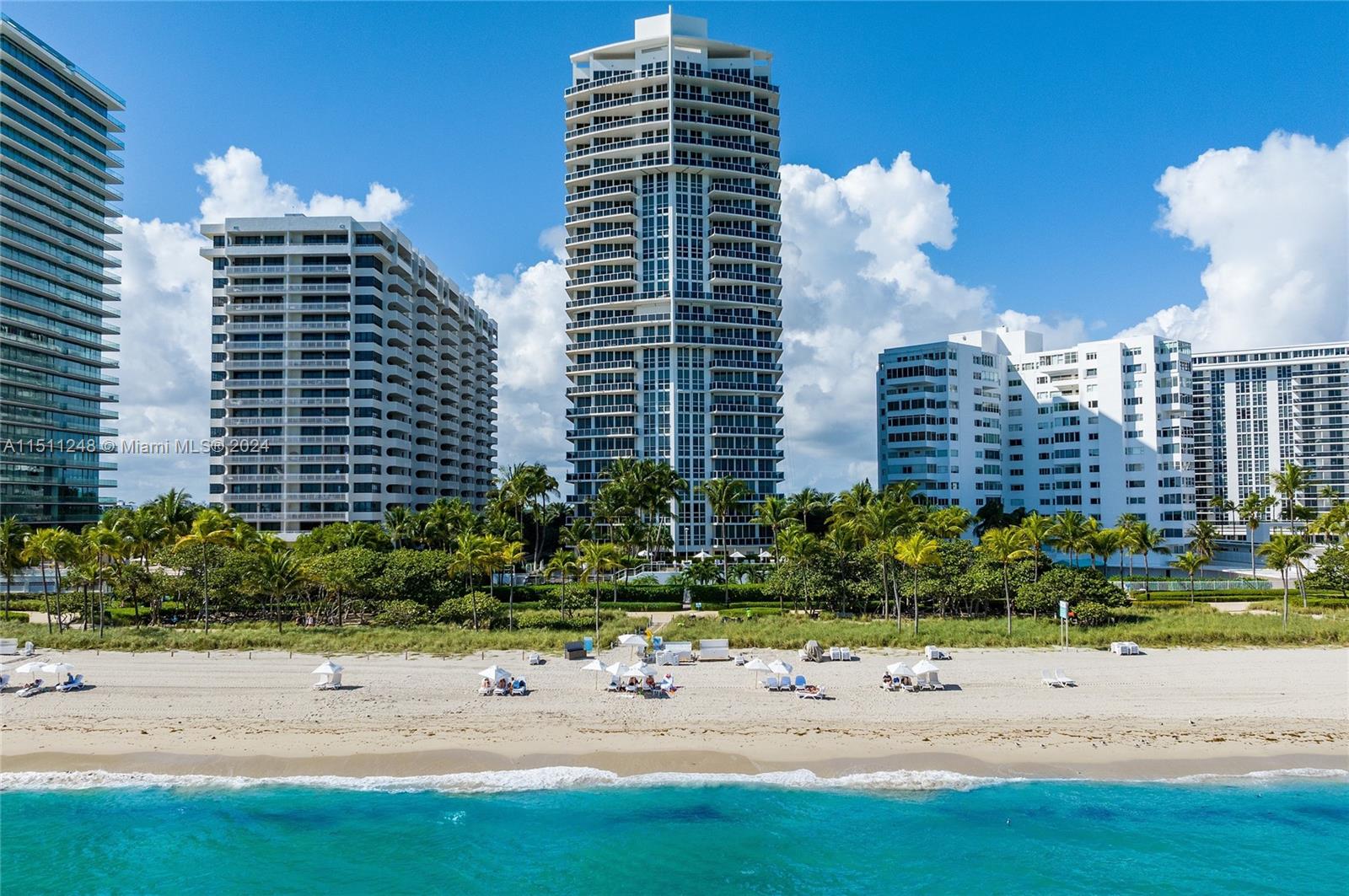 Sophistication and luxury meet in this custom 6 Bedroom , 6.5 bathroom double unit in the exclusive ocean front Bellini Tower in Bal Harbour. Perfect for a large family. Private elevator and foyer entry. Light filled living areas with floor-to-ceiling windows include den, living room, library, large formal dining, and breakfast nook. Multiple oversized balconies with ocean, bay and city views. Ample sized rooms with marble baths and custom built-in closets. Spacious kitchen with generous counter top area, snack bar, cooking island and butler’s pantry. Marble and wood floors. Maids quarters. Residents enjoy a full-service building with heated swimming pool, spa and direct beach access. 2 assigned parking spaces and valet. Minutes from houses of worship, fine dining and shops.