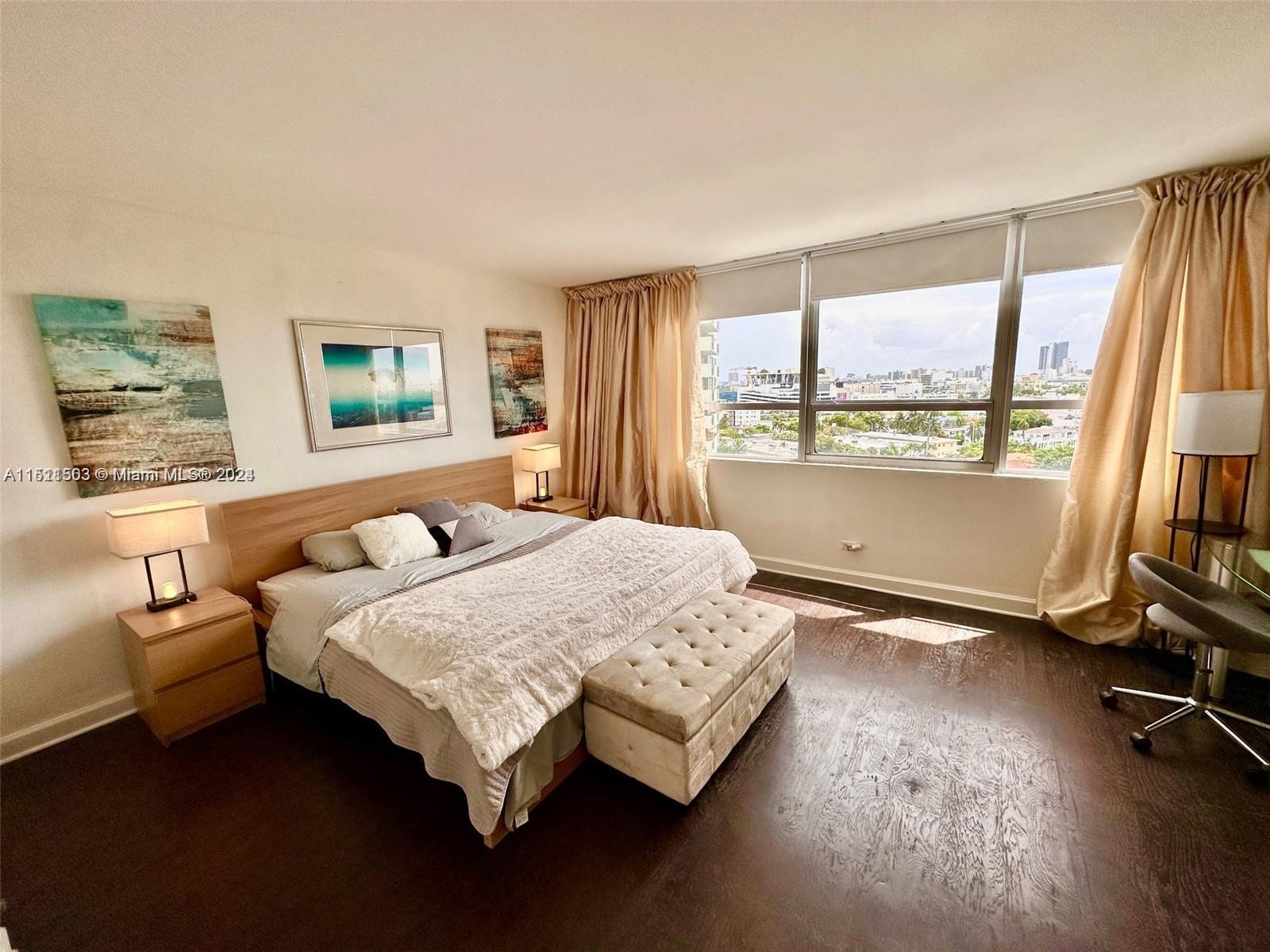 1500 Bay Rd 1002S, Miami Beach, Florida 33139, 1 Bedroom Bedrooms, ,1 BathroomBathrooms,Residentiallease,For Rent,1500 Bay Rd 1002S,A11511503