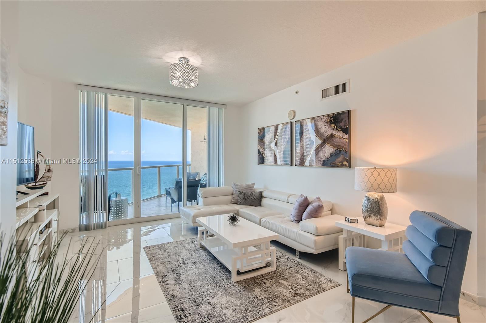 Spectacular views from this ocean front 2 bedrooms + Den unit! You'll enjoy being in the heart of Sunny Isles Beach w/expansive views of Atlantic Ocean & beautiful Intra Coastal views. One of a few units in building that has connecting balconies with access to both bedrooms and living room. Fully furnished, 3 tv's, washer & dryer inside unit, fully equipped kitchen, gym with ocean views, billiard room, pool, towel & beach service. King size mattress on master bedroom. Access within walking distance to stores, restaurants & Sunny Isles Pier is located right across from the building. Situated within a 10 min to Aventura Mall, Bal Harbor, Oleta Park, Gulfstream Park, Miami & Ft. Lauderdale airports. Short term license #STR-00349 Available as 9/1/24