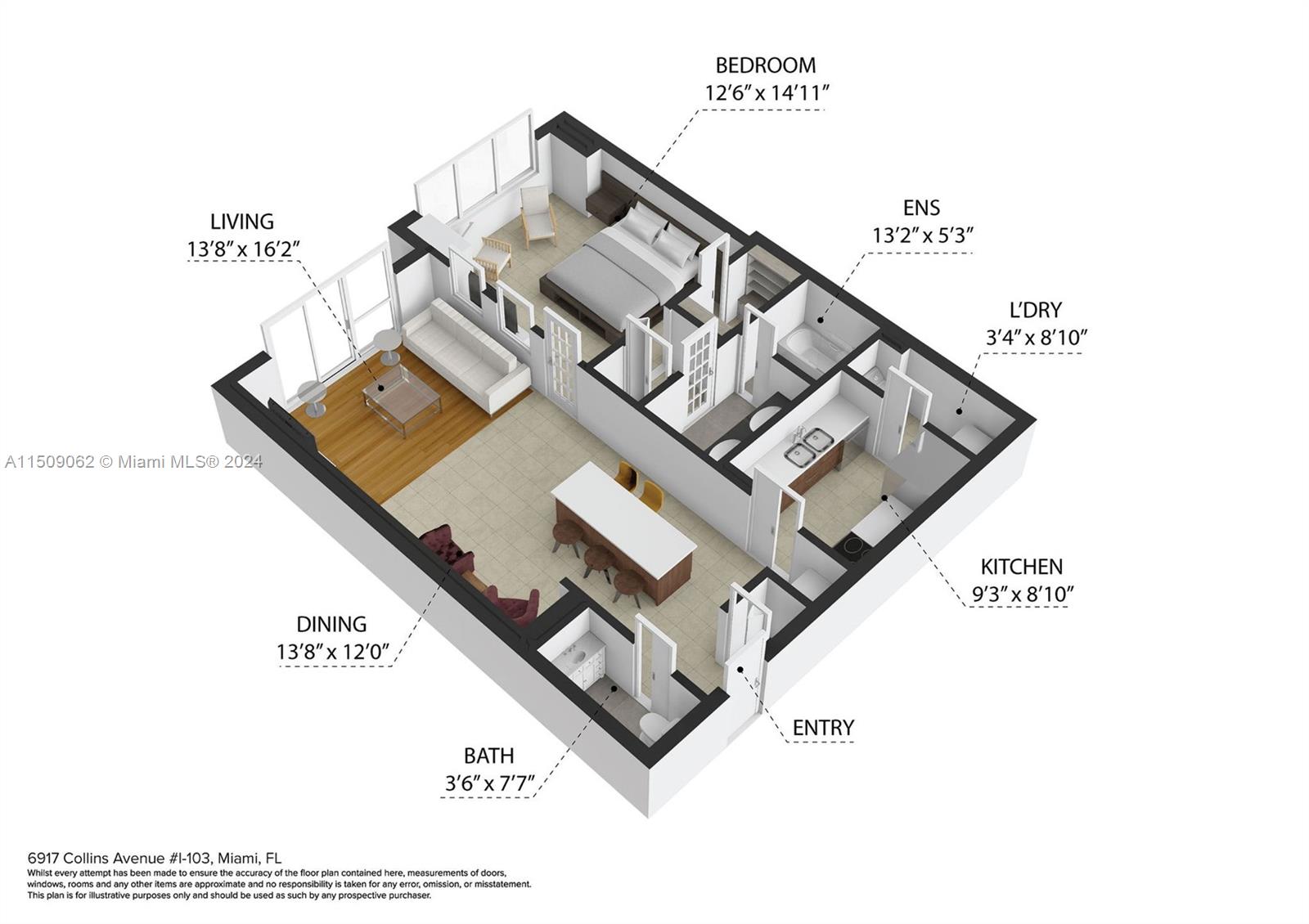 6917 Collins Ave L-103, Miami Beach, Florida 33141, 1 Bedroom Bedrooms, ,1 BathroomBathrooms,Residential,For Sale,6917 Collins Ave L-103,A11509062