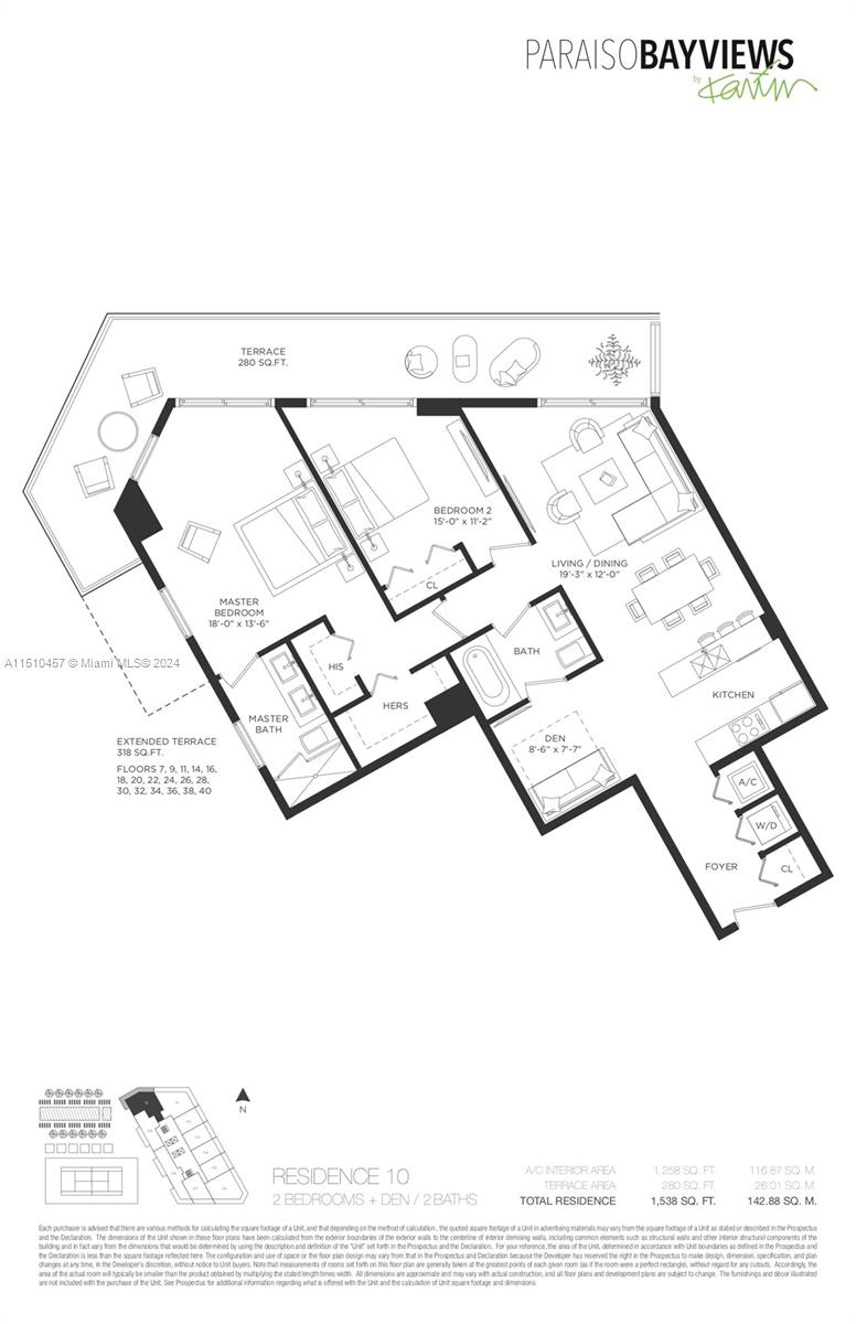 501 NE 31st St 3310, Miami, Florida 33137, 2 Bedrooms Bedrooms, ,2 BathroomsBathrooms,Residential,For Sale,501 NE 31st St 3310,A11510457