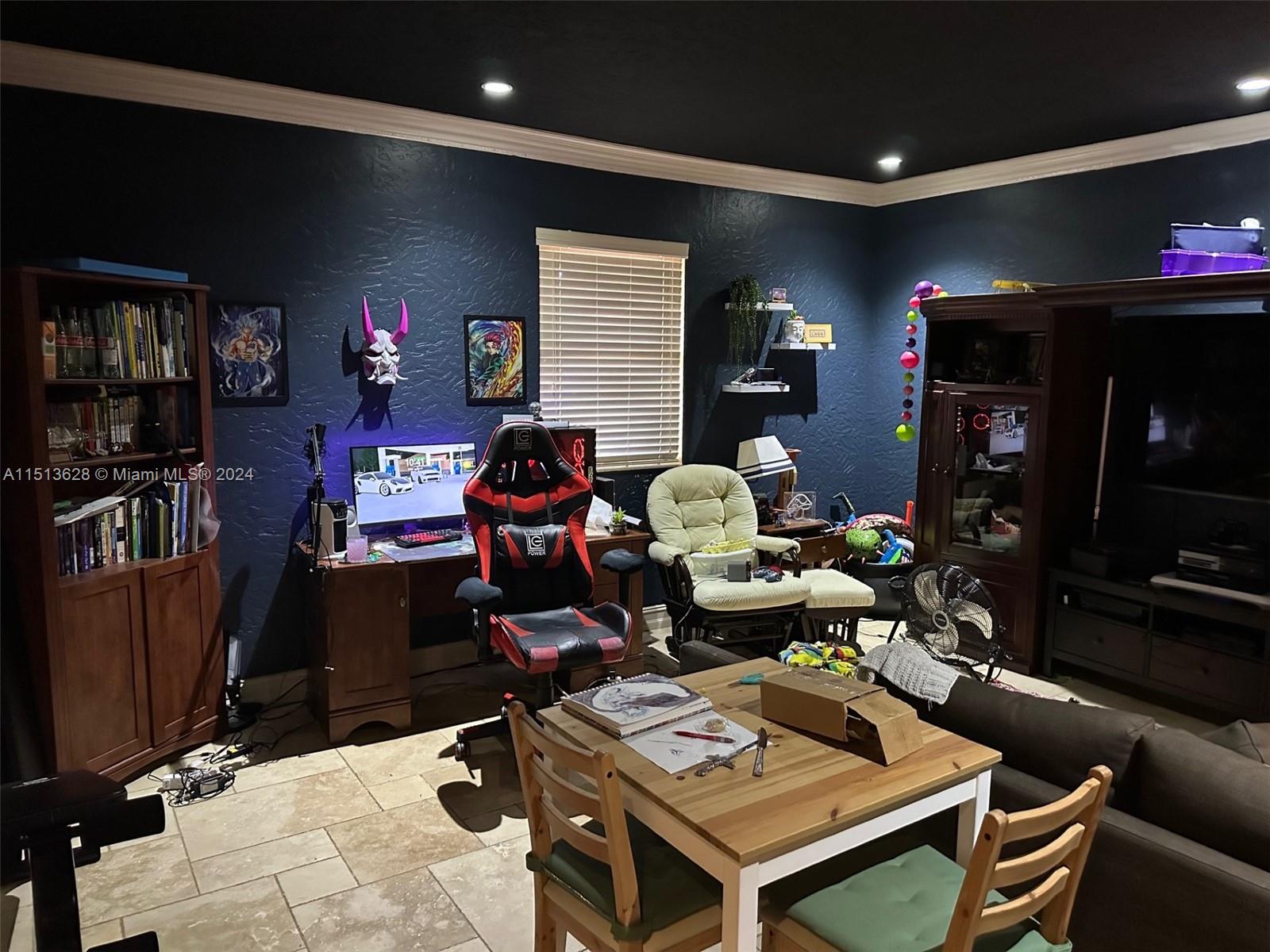 Bonus room, this area was the garage that was converted to an extra room