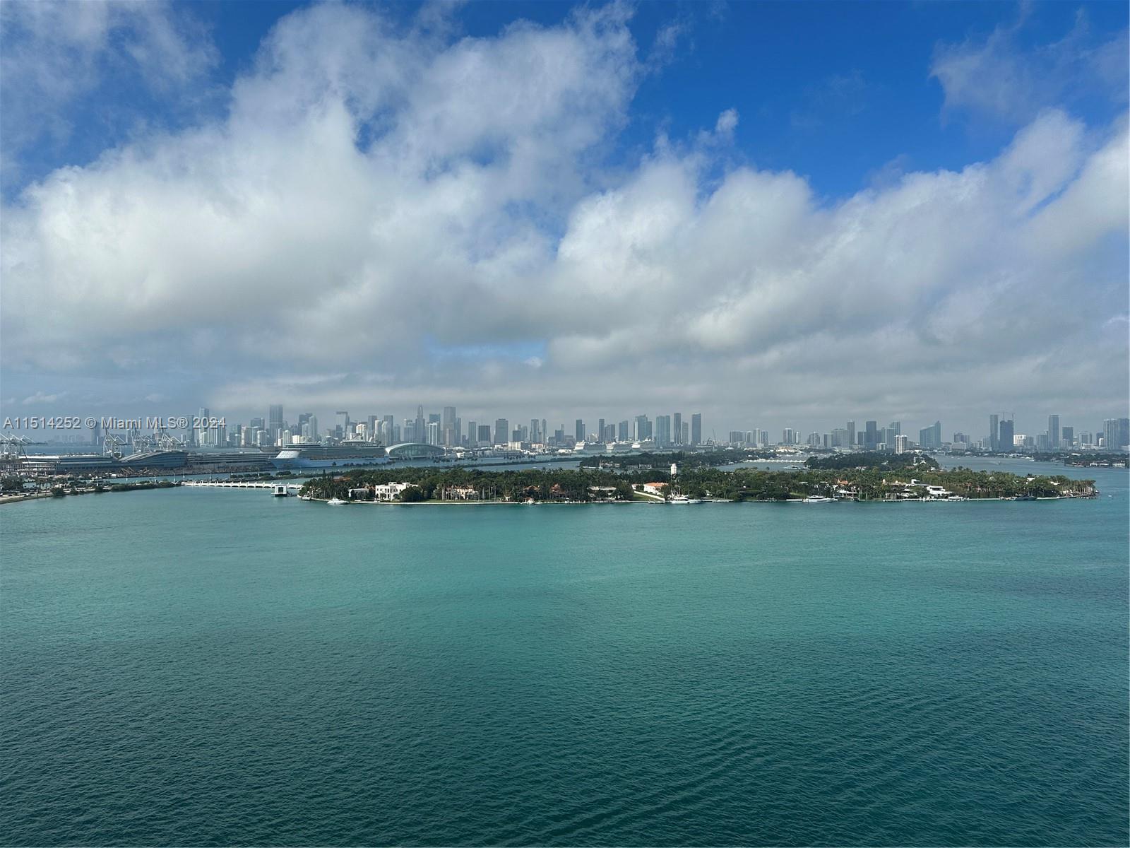 Breathtaking water, Miami skyline, and Star Island views from the 18th floor at the Bentley Bay. This 1 bed/1 bath features 24"x24" marble floor, custom-made blinds, floor-to-ceiling impact windows, open kitchen with Italian cabinetry, marble countertop, Sub Zero, and Miele stainless steel appliances. Large bathroom with bathtub and shower. Only 4 units per floor. Valet parking, pool, fitness center, spa, security, and much more...The Bentley Bay is located just a few steps away from The Miami Beach Marina, South Pointe Park, Whole Foods...Enjoy the sunset having a glass of wine on the balcony. Apt 1813 also for rent at $5500/m.
SHORT TERM RENT from two (2) to six (6) months !!!!!