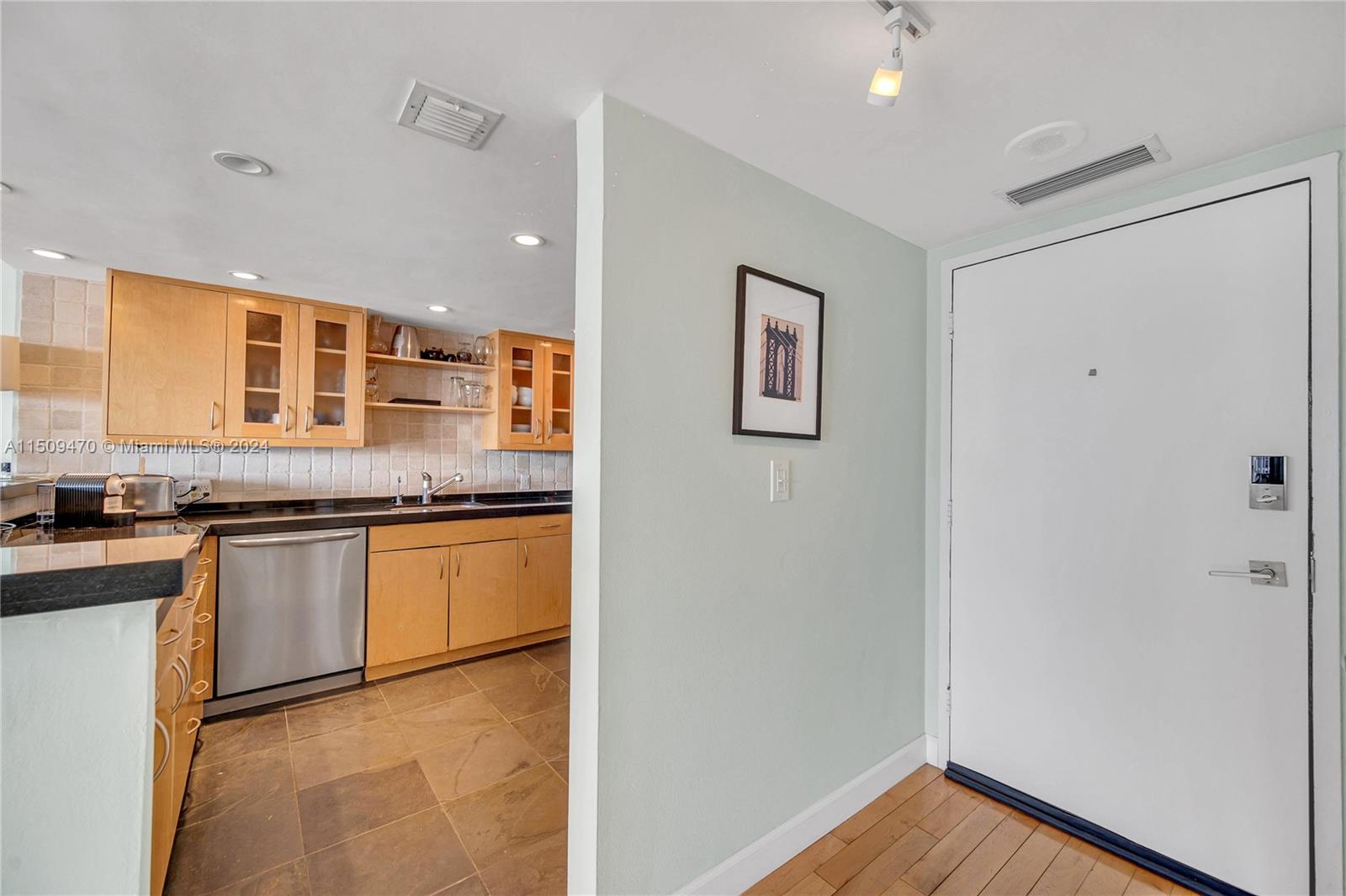 Kitchen & entry foyer