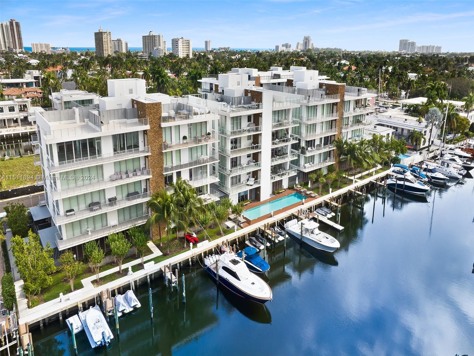 Welcome to Aquamar, in the heart of E. FTL, a blend of location, luxury & lifestyle.  Meticulously designed 3 bed/3 bath residence, accessed via semi-private elevator to your own foyer w/ dble doors entry. Modern finishes, 10' ceilings & water views. Floor-to-ceiling windows create an abundance of nat'l light w/ sunrise & sunset views. Italkraft kitchen is equipped w/Wolf and Subzero appliances. Lutron light'g & electric window shades creates the perfect ambiance at the touch of a button. Private boat slip for boats upto 53’. After a day on the water, relax in the pool or bbq on your private rooftop deck, the ultimate entertaining space, complete with electric & gas hookups. Building has backup generator. Furniture is avail for purchase offering a seamless move-in experience.