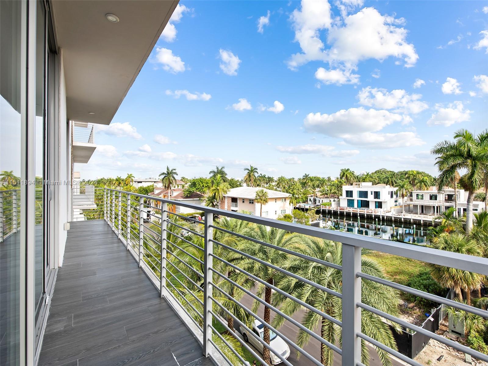 View facing west balcony from living area