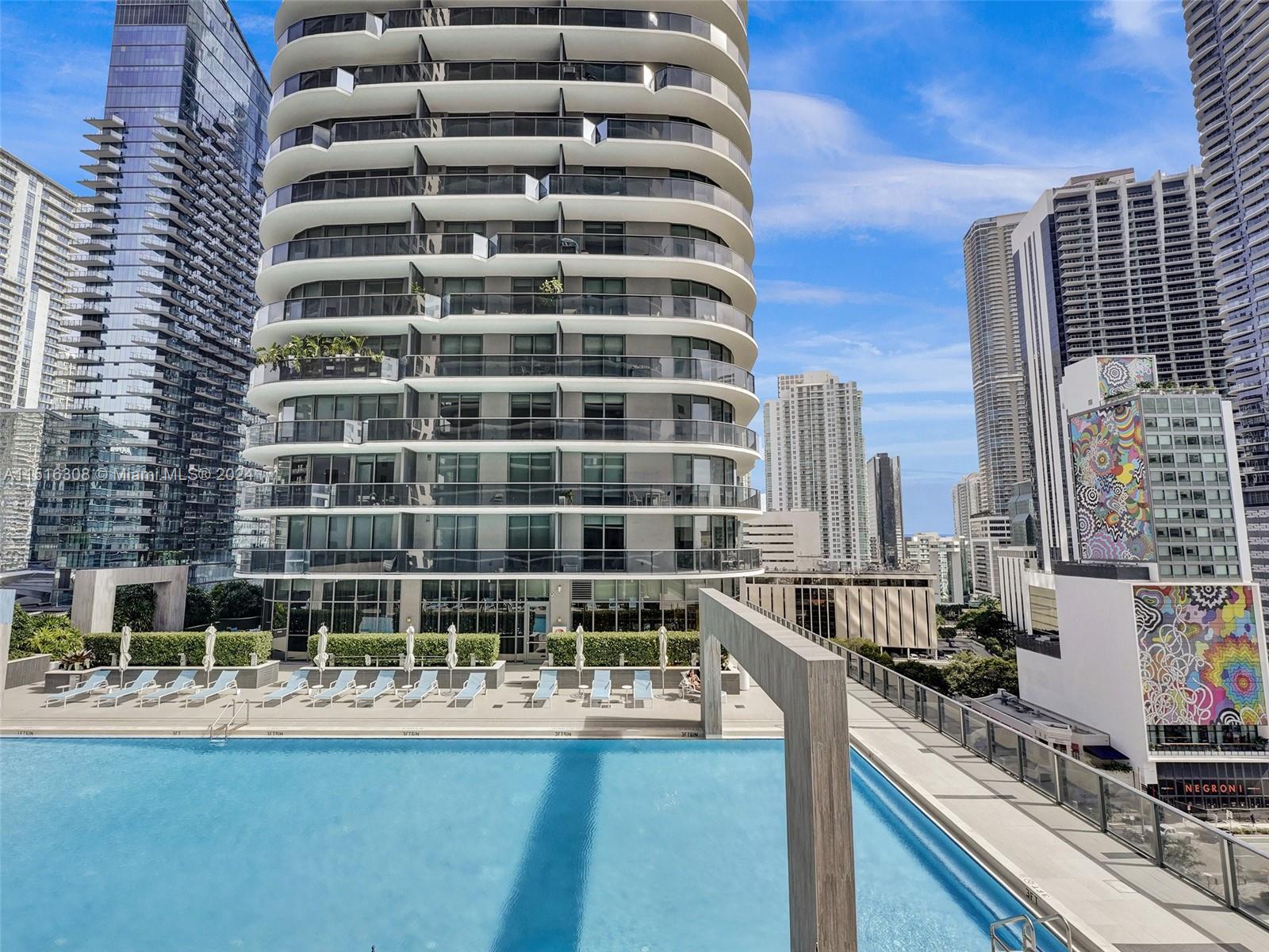 Pool view from unit