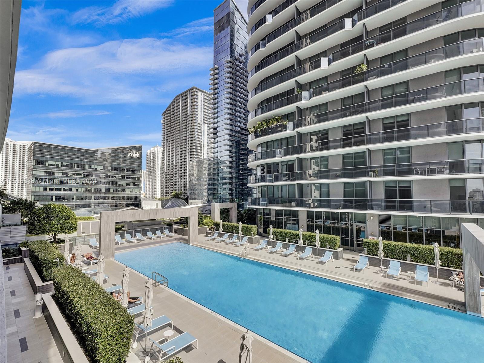 Pool view from unit