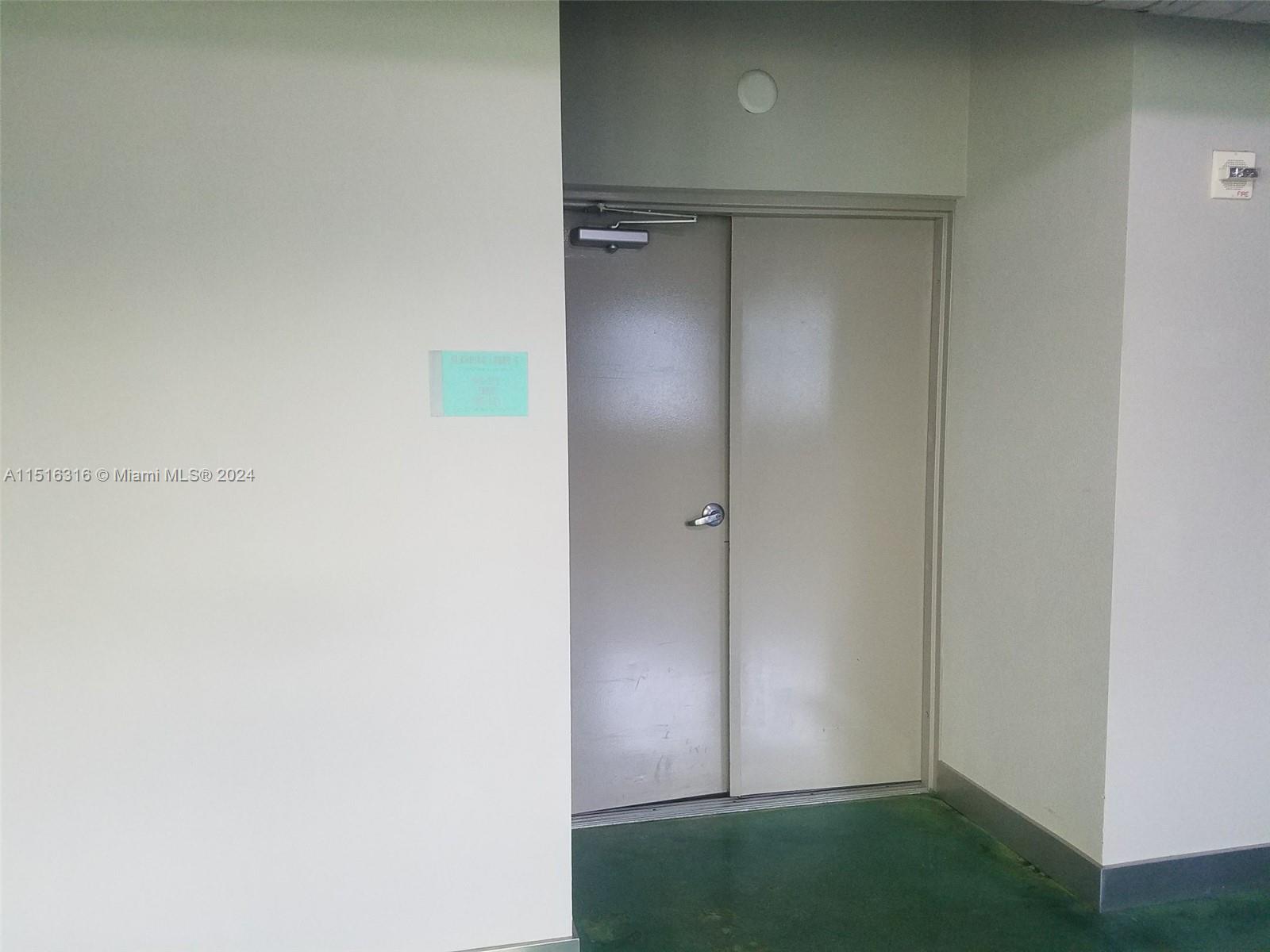 Entrance to the units