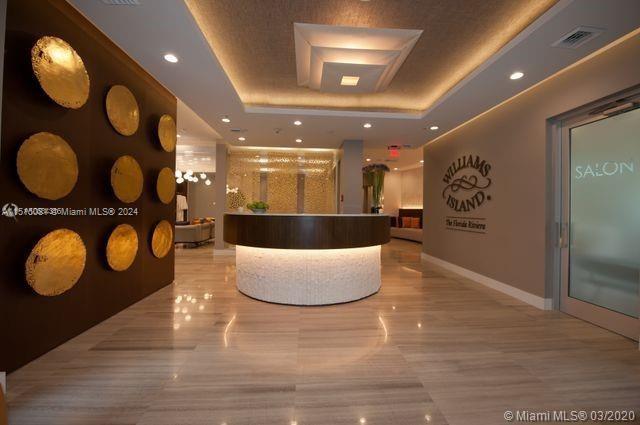 Spa reception area
