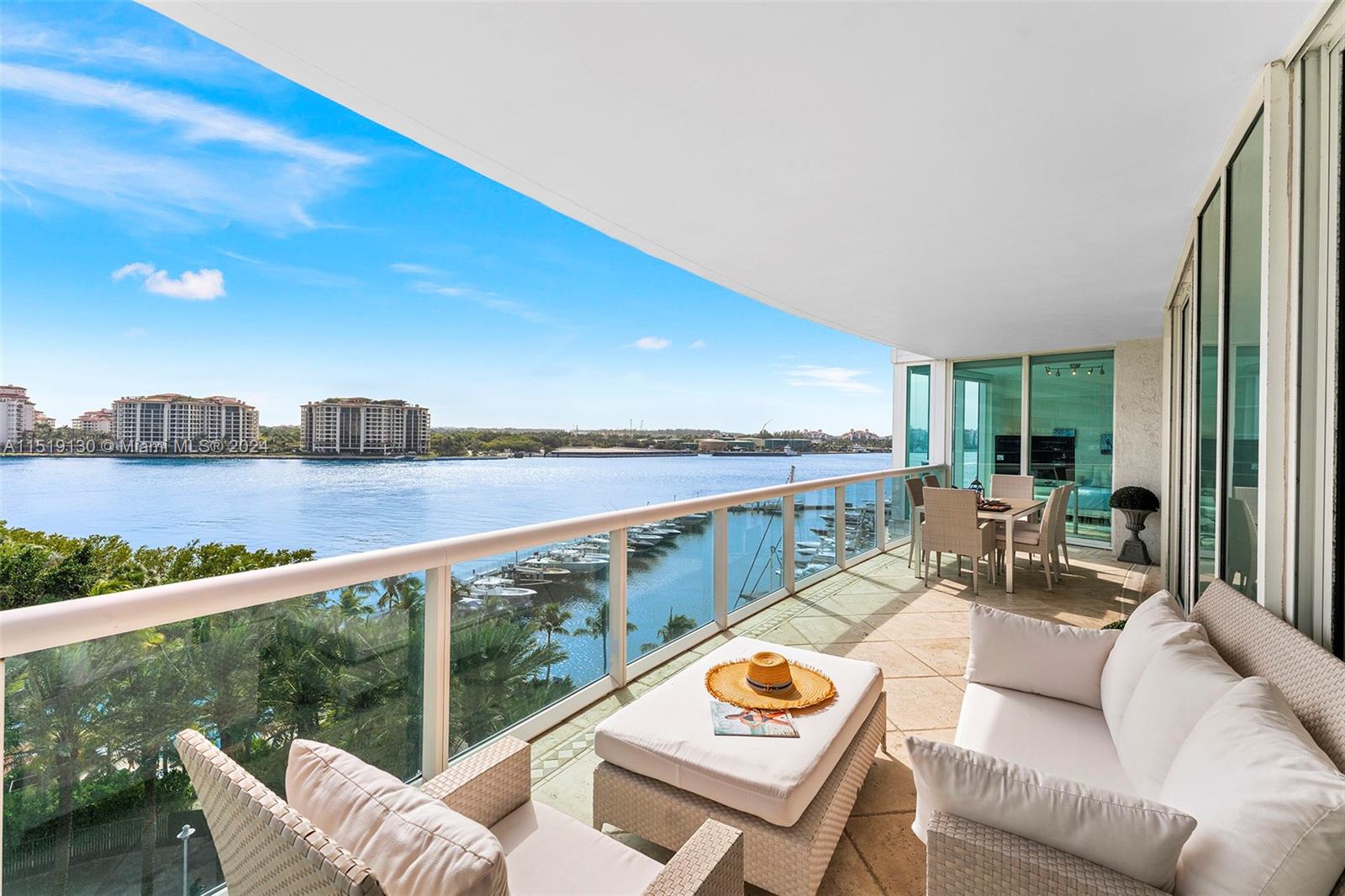Located inside one of South of Fifth's most prized buildings. A private entrance to the 7th floor leads into this flow thru unit with terraces to enjoy coffee at sunrise and cocktails at sunset offering postcard-worthy views of Biscayne Bay, Miami skyline, Atlantic Ocean, Fisher Island, 17 acre South Pointe Park, Beach, Dog Parks, and Miami Beach Marina. 5 star amenities include an elite fitness center, tennis courts, saltwater and freshwater pools, sauna, massage room, and beach club all just moments from the beach, marina, and world-class restaurants and nightlife.