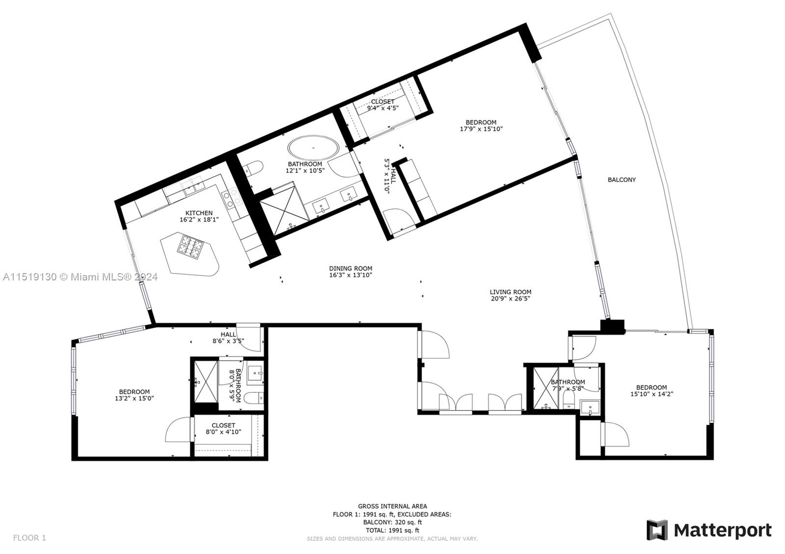 1000 S Pointe Dr 704, Miami Beach, Florida 33139, 3 Bedrooms Bedrooms, ,3 BathroomsBathrooms,Residential,For Sale,1000 S Pointe Dr 704,A11519130
