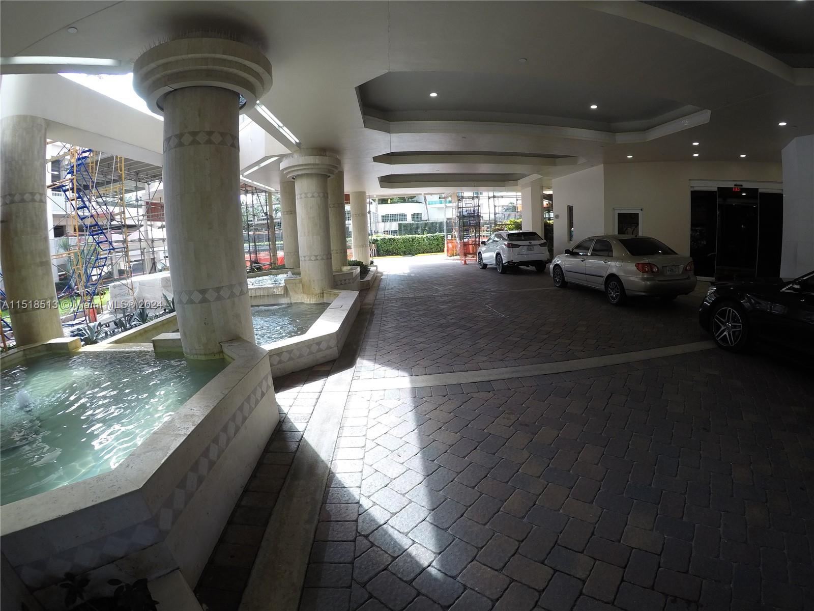 Entrance under renovation