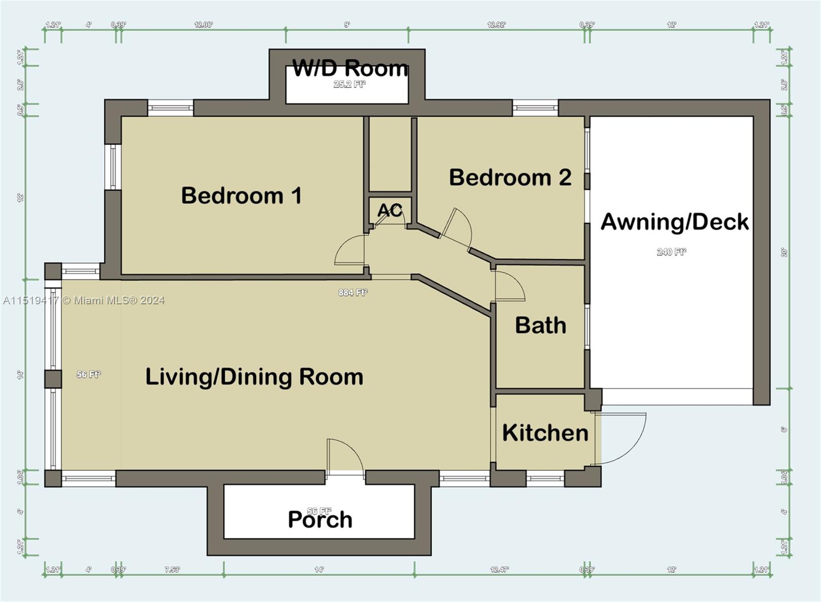 5930 10th St, West Miami, FL, 33144 United States, 2 Bedrooms Bedrooms, ,1 BathroomBathrooms,Residential,For Sale,10th St,A11519417