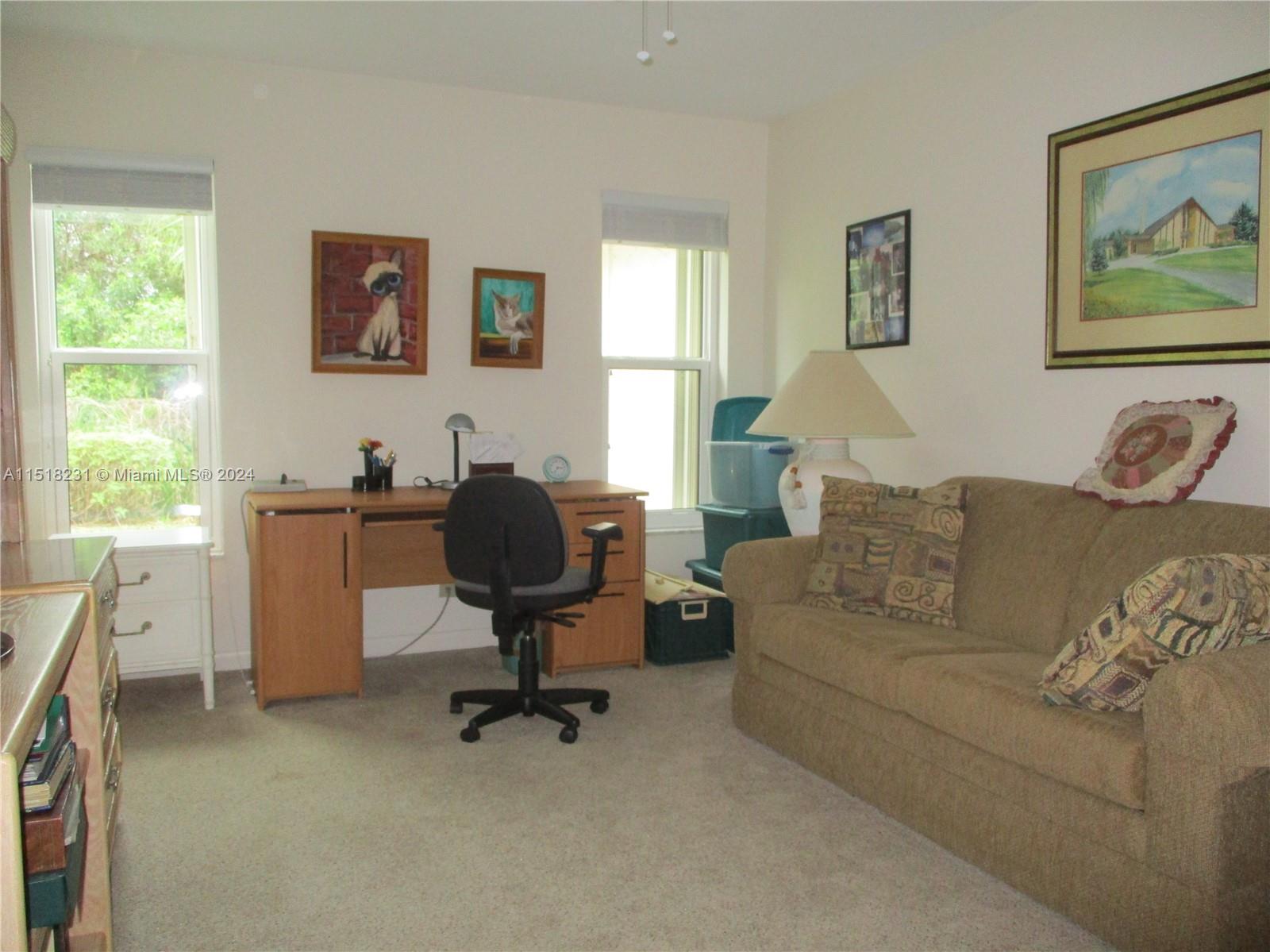 OFFICE/ GUEST ROOM WITH TWO WINDOWS FOR EXTRA SUN-LITE