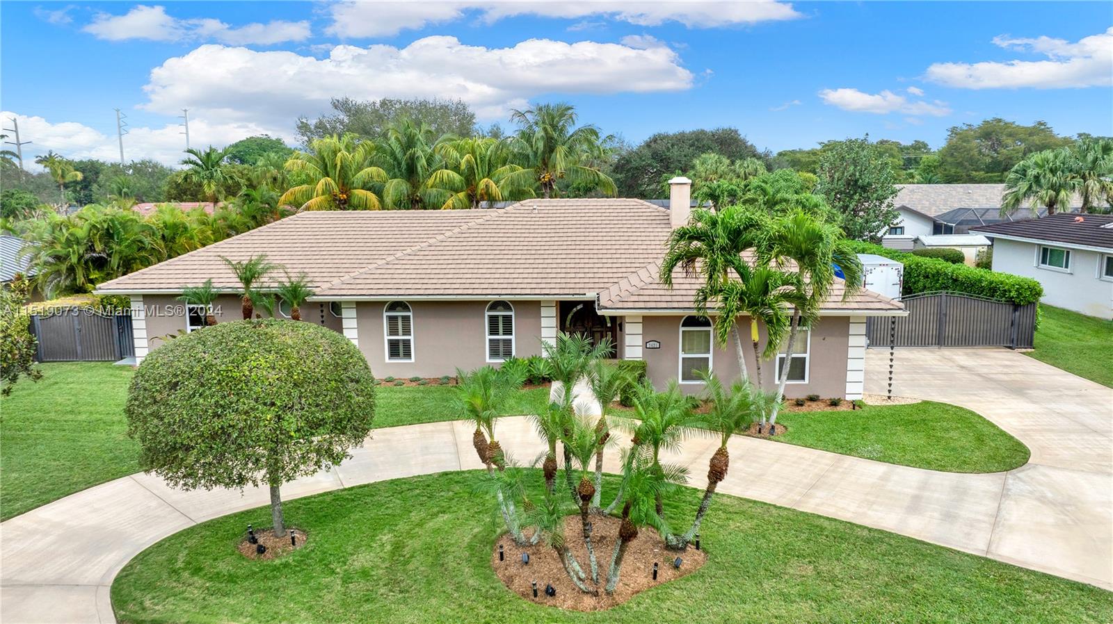 North Palmetto Bay Pristine! Tucked away on a private street near Old Cutler Road, this well-built 4/2.5 Hollub Home is the bright & spacious move-in-ready family home you’ve been looking for. Meticulously cared for & recently painted inside & out, special features include impact windows/doors, flat tile roof, Trane AC, solid mahogany entry door, plantation shutters, updated cabana bathrooms, wood-burning fireplace, & side RV/boat parking. Formal living/dining room, eat-in bar top kitchen, & spacious family room overlook the travertine pool deck, tongue and groove covered patio, and oversized backyard perfect for indoor/outdoor living & entertaining. Near Coral Reef Park, & top-rated public/private schools. Who is ready to call this fantastic house and neighborhood, home?