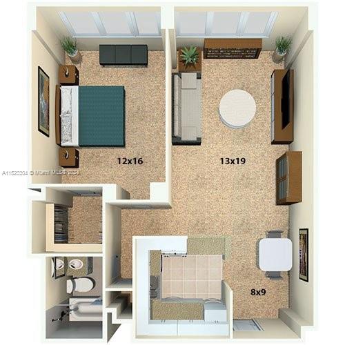 1500 Bay Rd S-0578, Miami Beach, Florida 33139, 1 Bedroom Bedrooms, ,1 BathroomBathrooms,Residentiallease,For Rent,1500 Bay Rd S-0578,A11520304