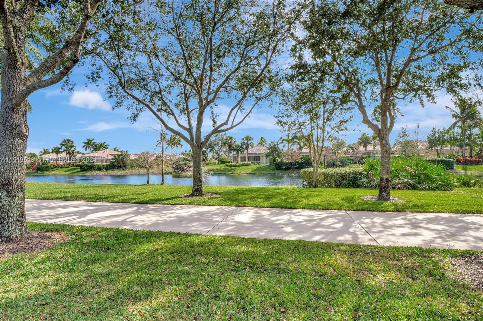 Walkway & waterview right of screened patio