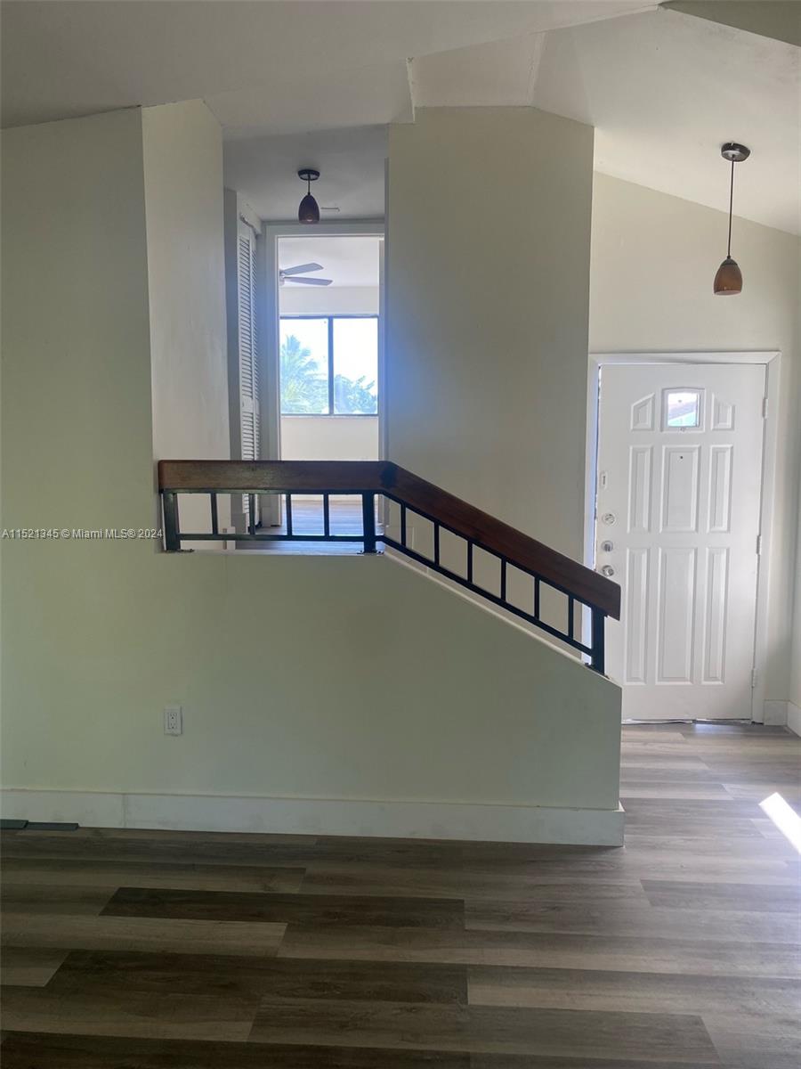 Steps that lead to the guest bedroom