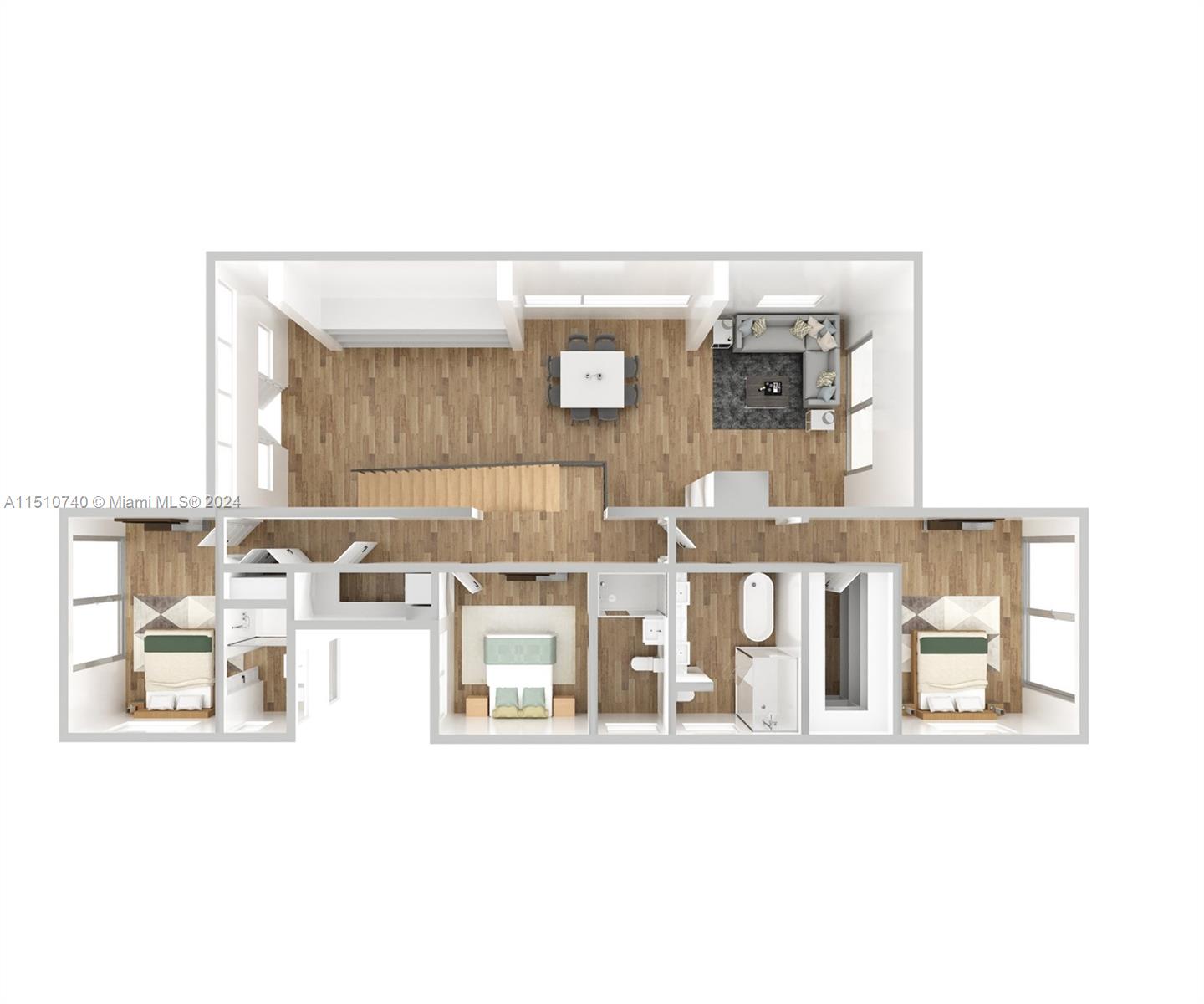 335 W 46th St, Miami Beach, Florida 33140, 4 Bedrooms Bedrooms, ,4 BathroomsBathrooms,Residential,For Sale,335 W 46th St,A11510740