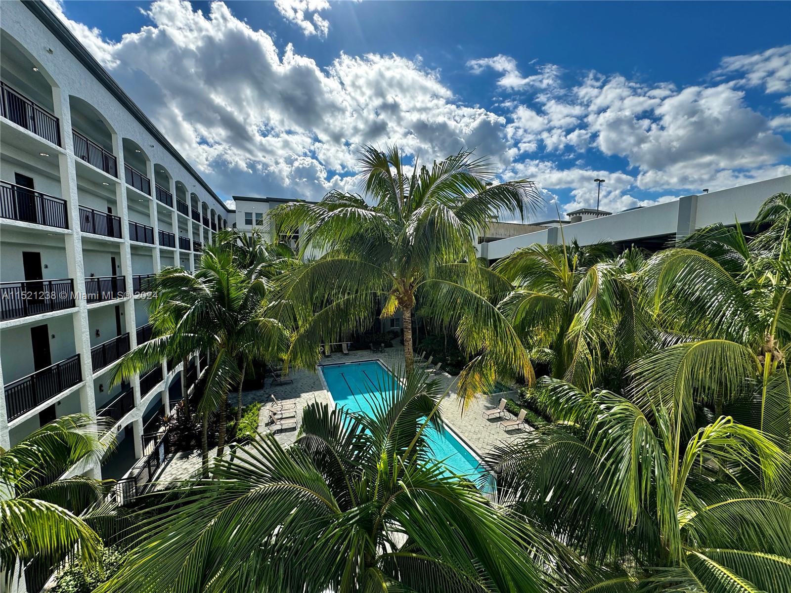 Pool view from the balcony