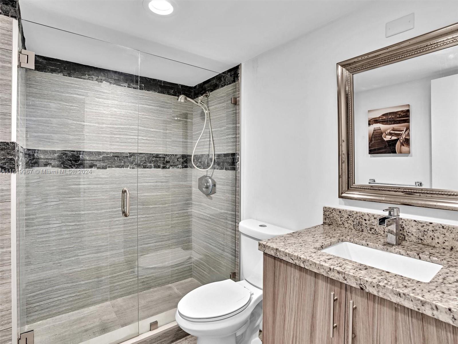 REDONE SECOND BATHROOM FOR YOUR GUESTS WHO ON'T WANT TO LEAVE THIS UNIT....