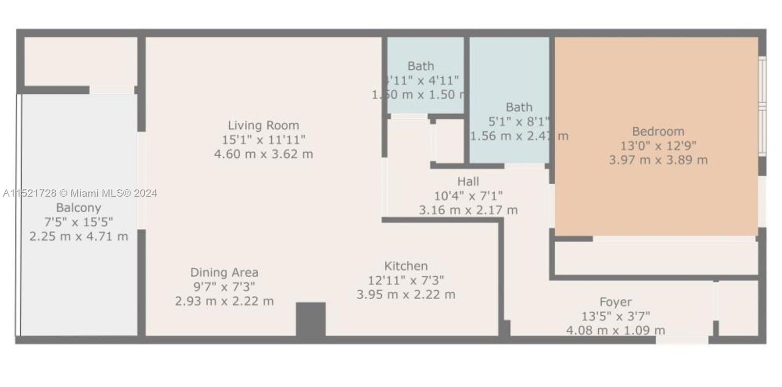 320 Surf Rd, Hollywood, FL, 33019 United States, 1 Bedroom Bedrooms, ,1 BathroomBathrooms,Residential,For Sale,Surf Rd,A11521728