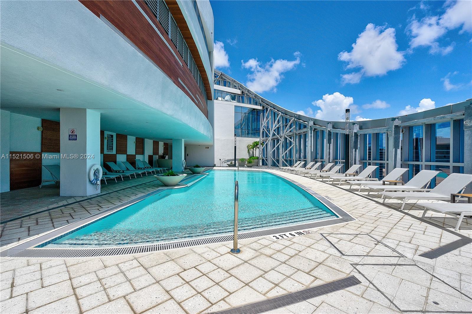 Rooftop pool