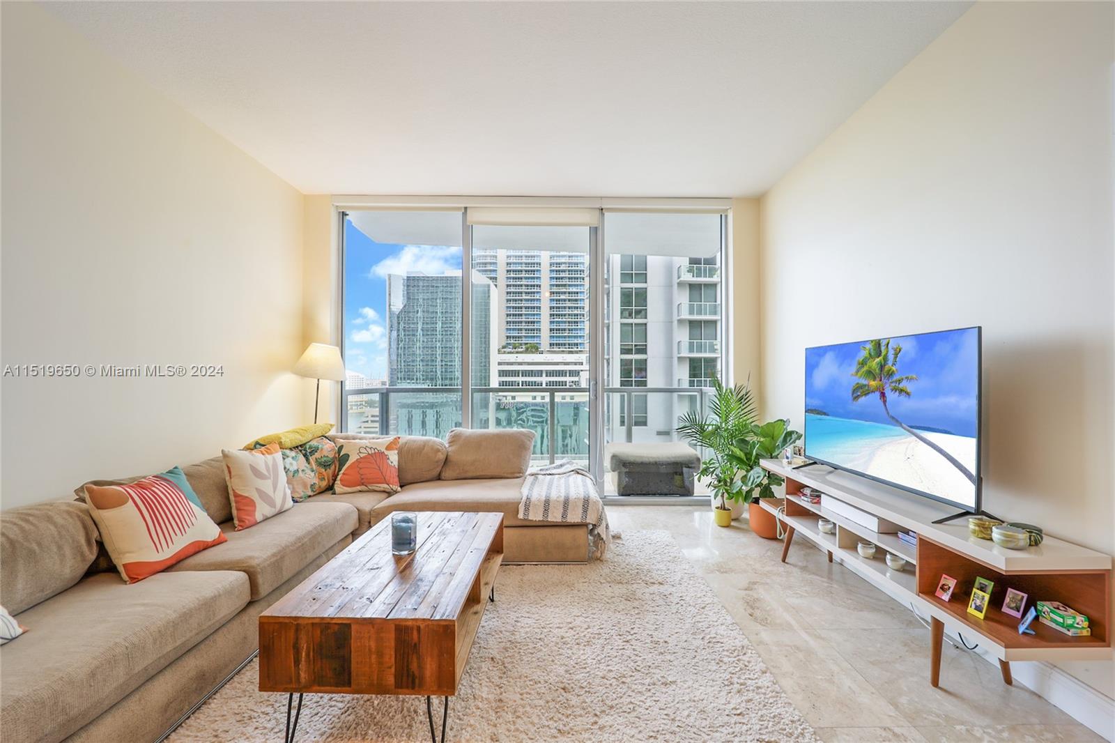 BEST deal and location in BRICKELL, walking distance to everything this vibrant neighborhood has to offer at 1050 Brickell. One bedroom one bath residence facing east & cozy balcony, open kitchen with breakfast island, marble floors, built-in closets for extra storage, 2019 water heater, impact windows, one assigned parking space, day & night window treatments. 1050 Brickell is a full-service building with resort style amenities located short distances to Coconut Grove, Downtown Miami, Miami Beach, MIA, Design District, and more.